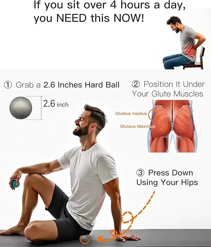 Balle de massage pour la relaxation des muscles du pied et le soulagement de la fasciite