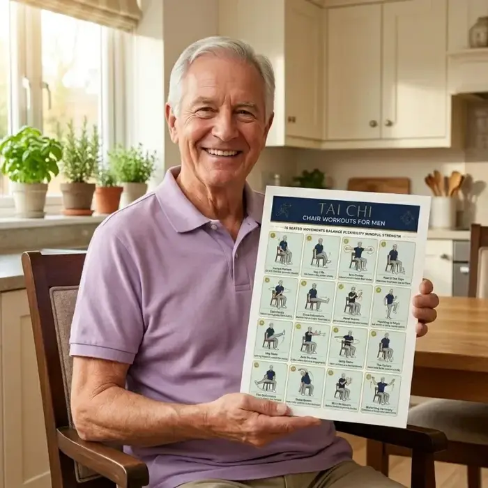 Affiche d'exercices de Tai Chi pour seniors