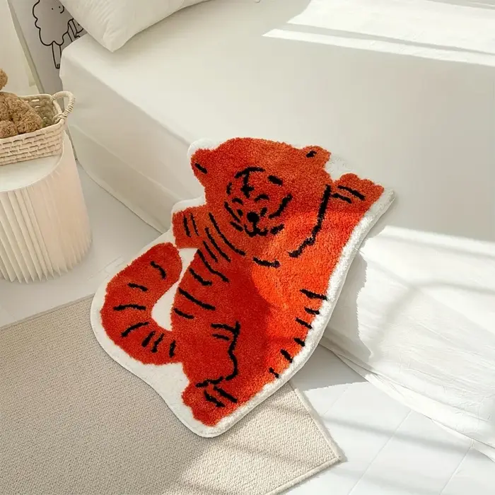 Tapis VIKAMA Kawaii en forme de chat couché