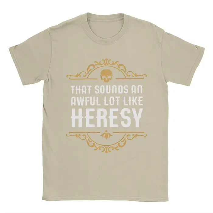 Vintage Heresy drôle Wargaming w-wahammer 40k T-Shirts femmes col rond coton