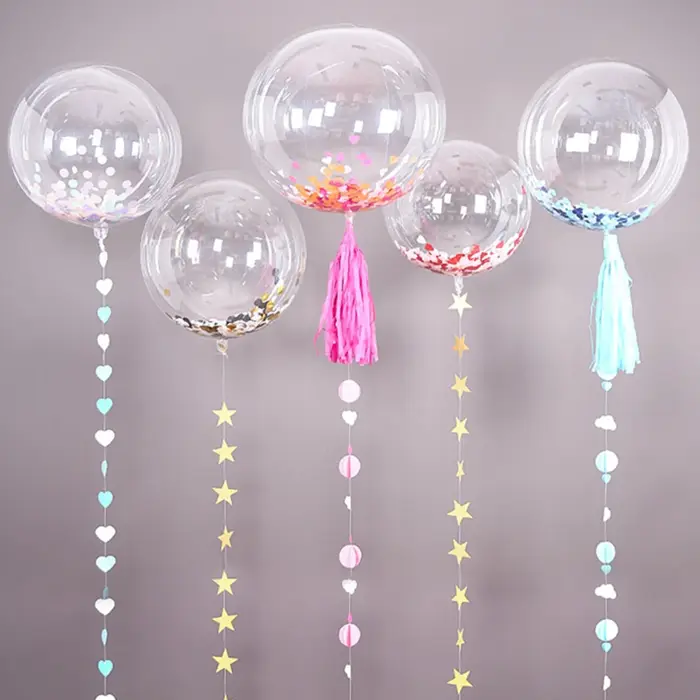 Ballons Bobo transparents 18/20/24/36 pouces