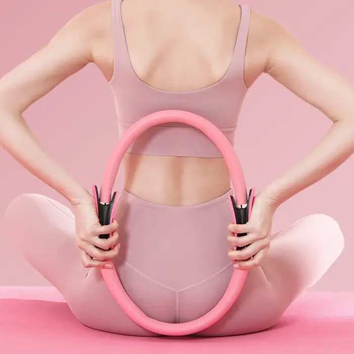 Anneau de Pilates, cercle de Fitness avec poignées antidérapantes