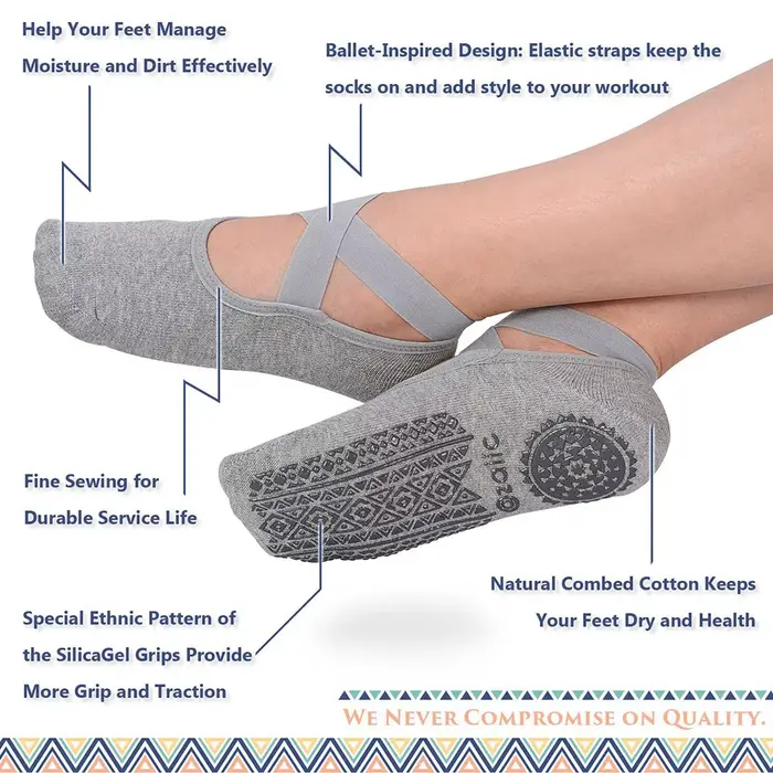 Chaussettes antidérapantes pour femmes