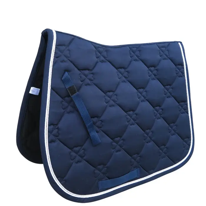 Tapis de selle élastique en coton épais avec corde à Double rouleau