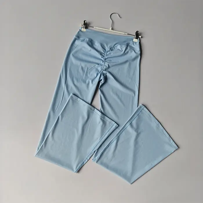 Pantalon de Fitness évasé taille haute pour femmes