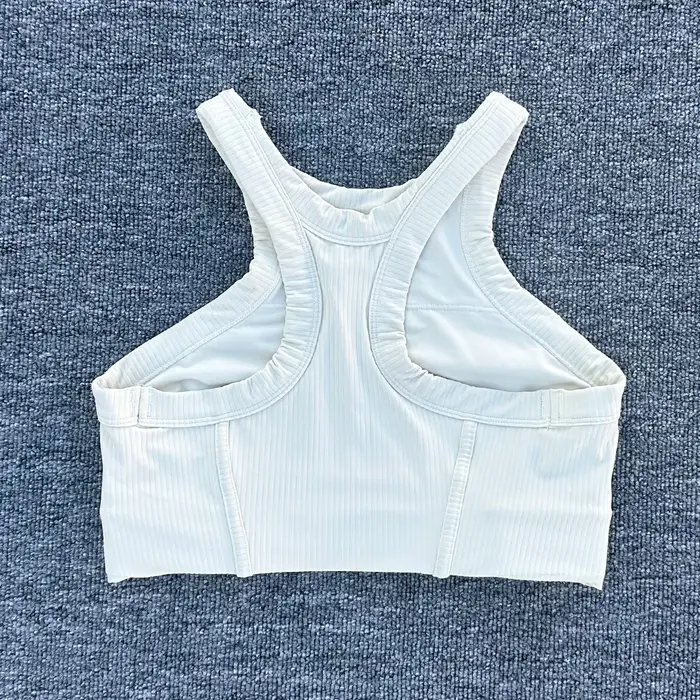 Femmes Yoga soutien-gorge débardeurs pour Fitness sensation nue Sport soutien-gorge côtelé gilet de 