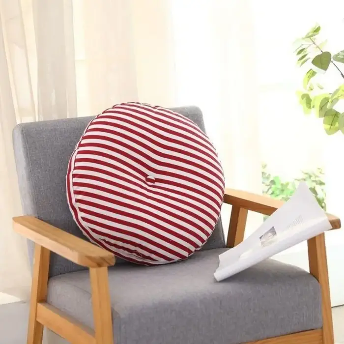 Grand coussin de méditation Zafu en lin pour fenêtre en baie