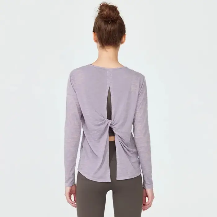 Vêtements de yoga à manches longues