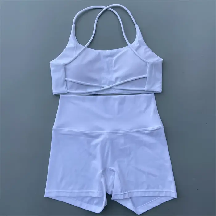 Ensemble short de Yoga deux pièces pour femmes