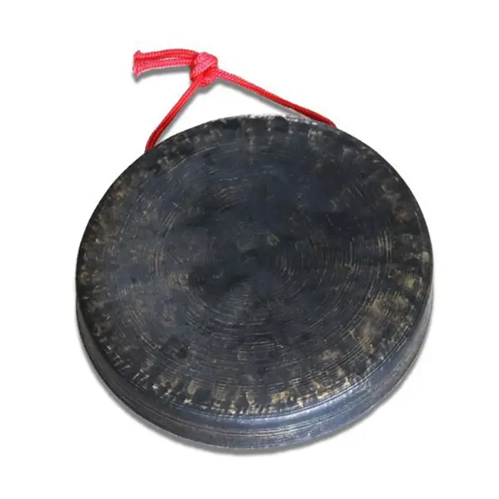Gong en Bronze fait à la main à fond plat