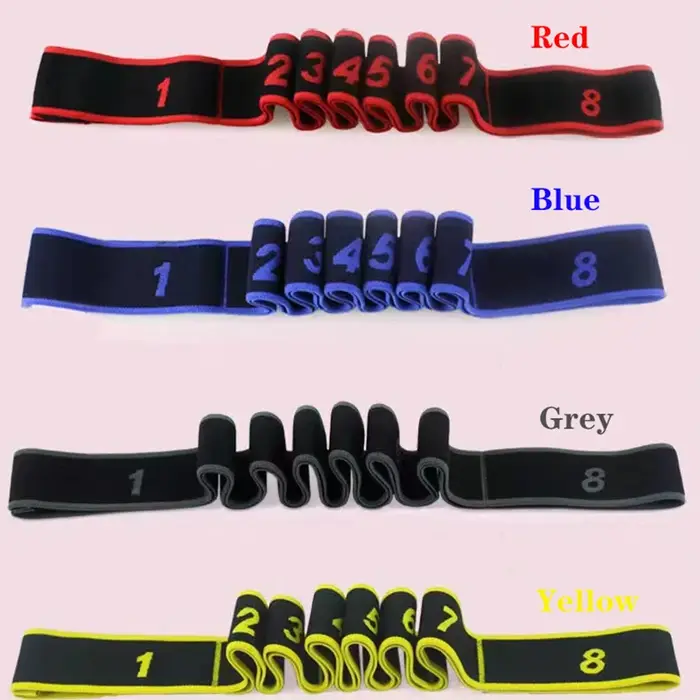 Yoga tirer sangle ceinture Polyester Latex élastique danse latine étirement bande boucle