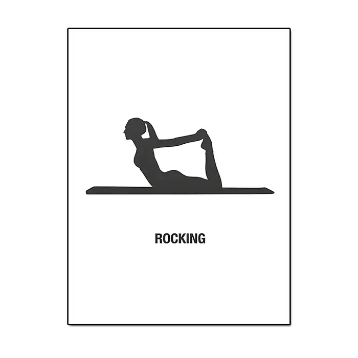 Art mural Simple Pilates noir et blanc