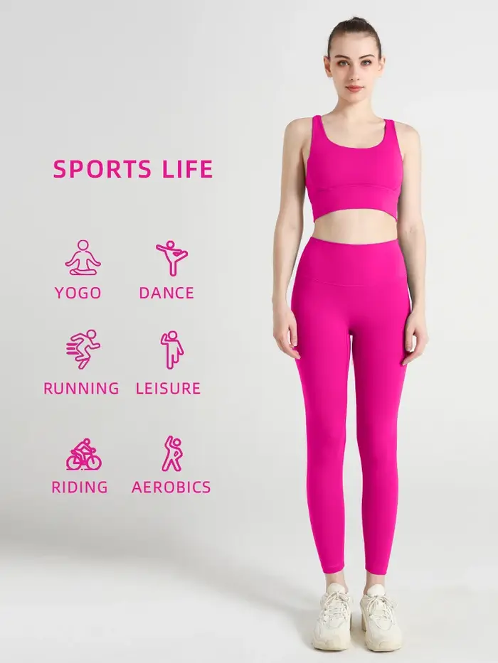 Vêtements de Yoga 2 pièces pour femmes, survêtement à séchage rapide, combinaison de Fitness respira