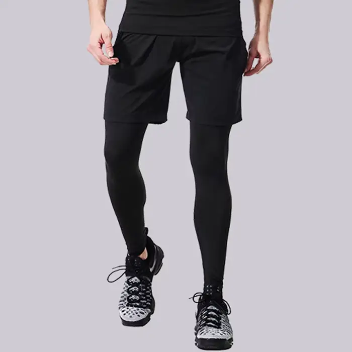 Pantalon de sport de compression à séchage rapide pour hommes, collants de fitness, leggings de cour