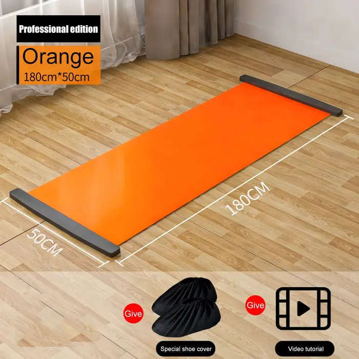 Tapis de glisse multifonctionnel pour yoga 180/200 cm, planche d'entraînement pour le sport, le fitn