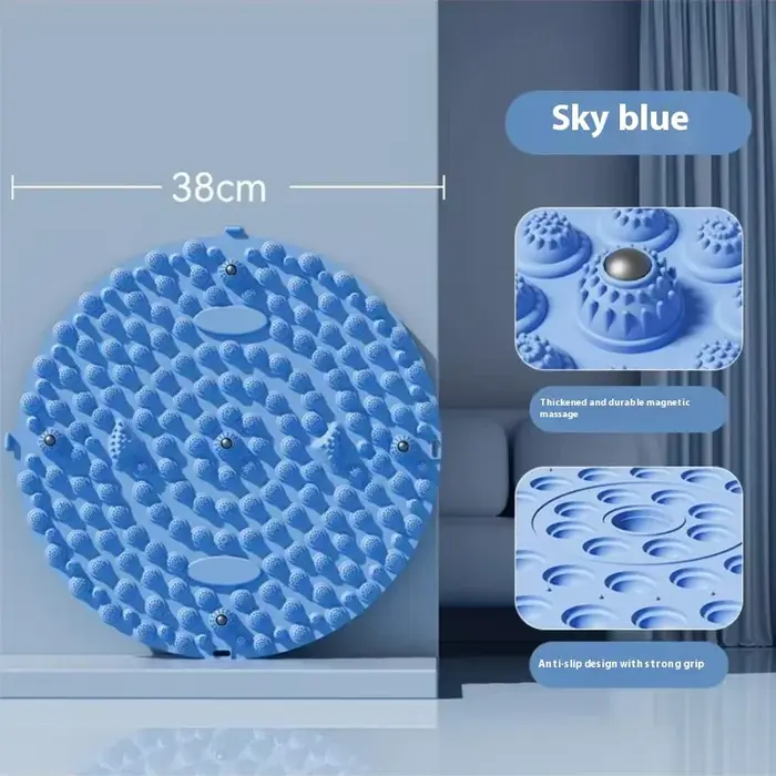 Tapis d'acupression rond antidérapant pour les pieds, 1 pièce, pour course à pied dans la place, tap