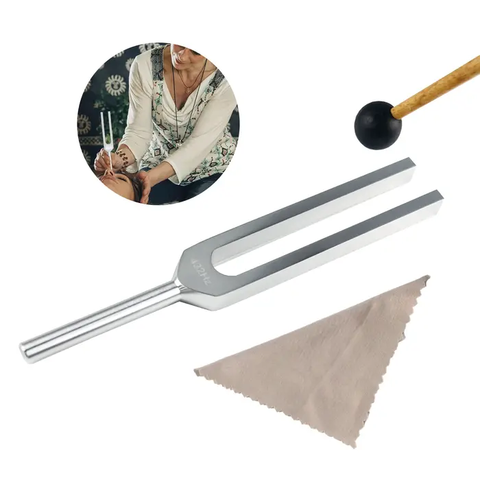 Miwayer 432Hz diapason-alliage d'aluminium/pour la guérison méditation fréquence musique Instrument de réglage Chakra équilibrage Relaxation