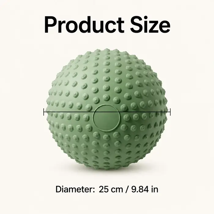 Ballon de yoga texturé 25 cm en PVC, ballon de Pilates pour l'entraînement de l'équilibre et du plancher pelvien, pour la salle de sport à domicile, fitness pour adultes débutants