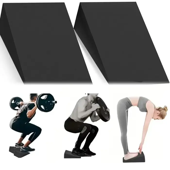 1 paire de blocs de Yoga triangulaires de récupération de jambes réglables, conception inclinée, entraînement de stabilité, étirement des mollets
