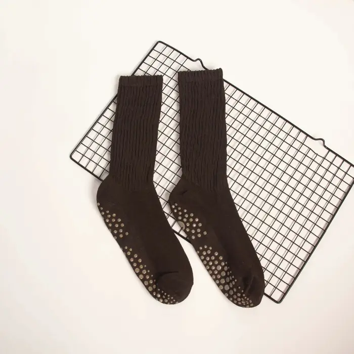 1 à 10 paires de chaussettes de yoga antidérapantes en silicone pour femme