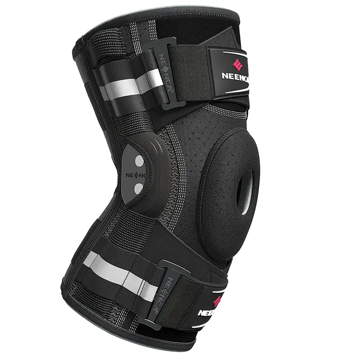 Genouillère articulée, stabilisateurs double face, soutien du genou pour soulager la douleur au geno