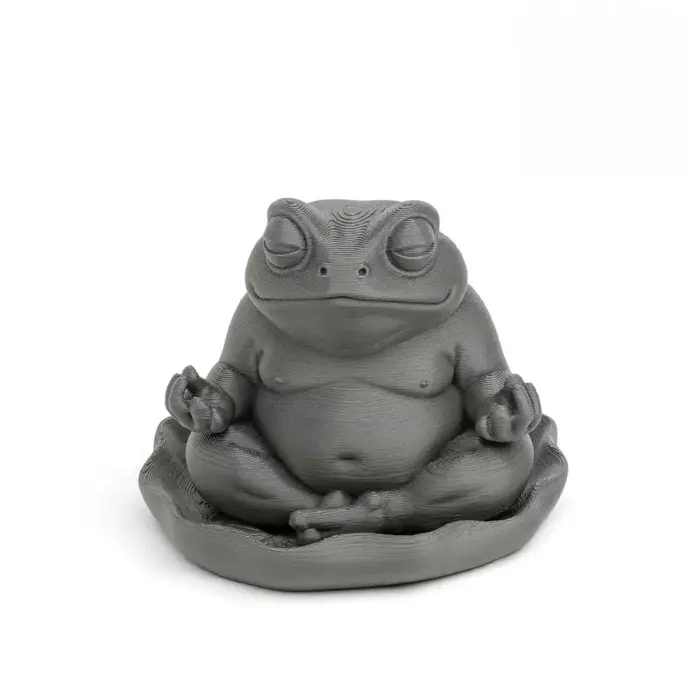 Une grenouille Zen potelée