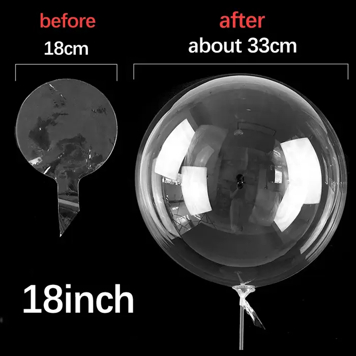 Ballons Bobo transparents 18/20/24/36 pouces