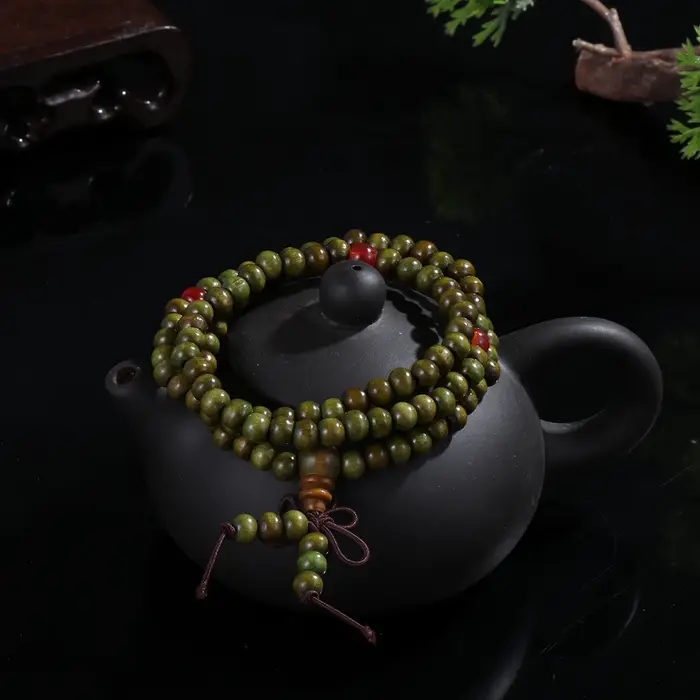 Bracelet Mala bouddhiste en bois de santal pour hommes et femmes