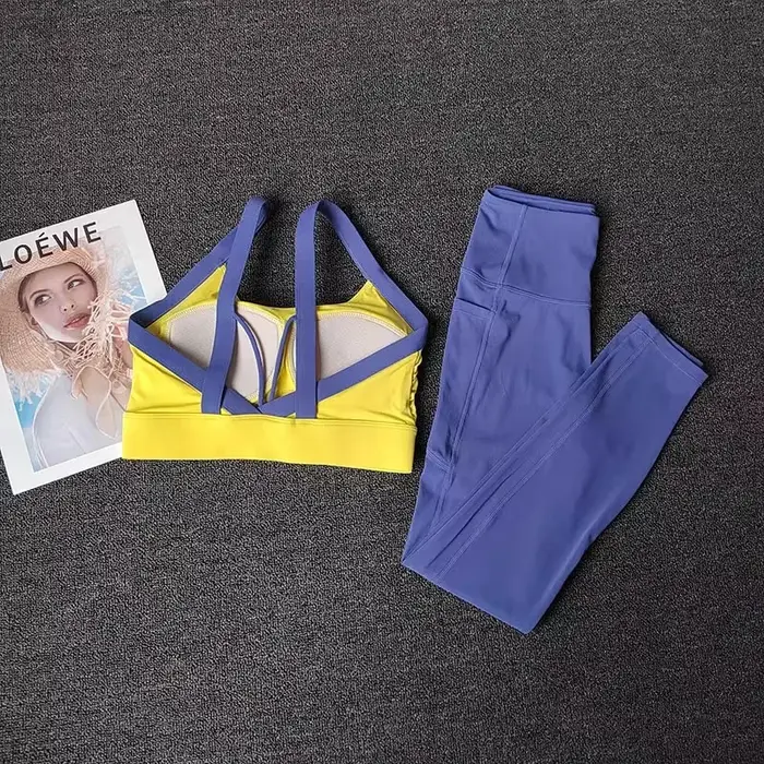 Combinaison d'entraînement de Yoga haut de gamme pour femmes, ensemble de Fitness, vêtements de spor