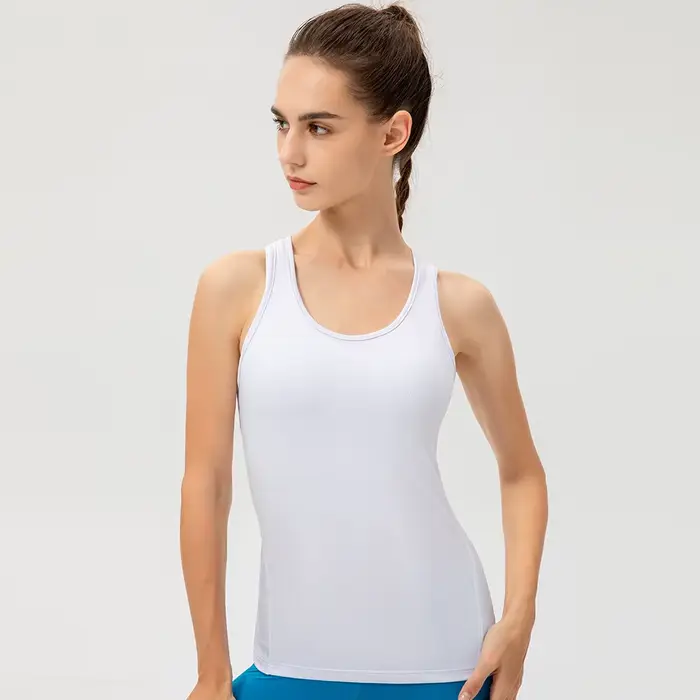Femmes Sport décontracté Yoga gilet séchage rapide Sport course T-shirt entraînement Yoga T-Shirt co