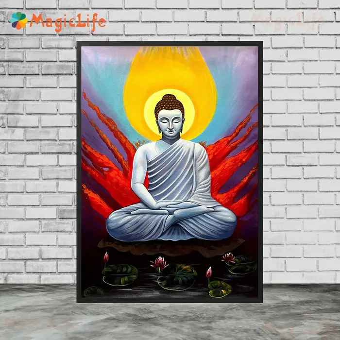 Affiches murales de bouddha en méditation