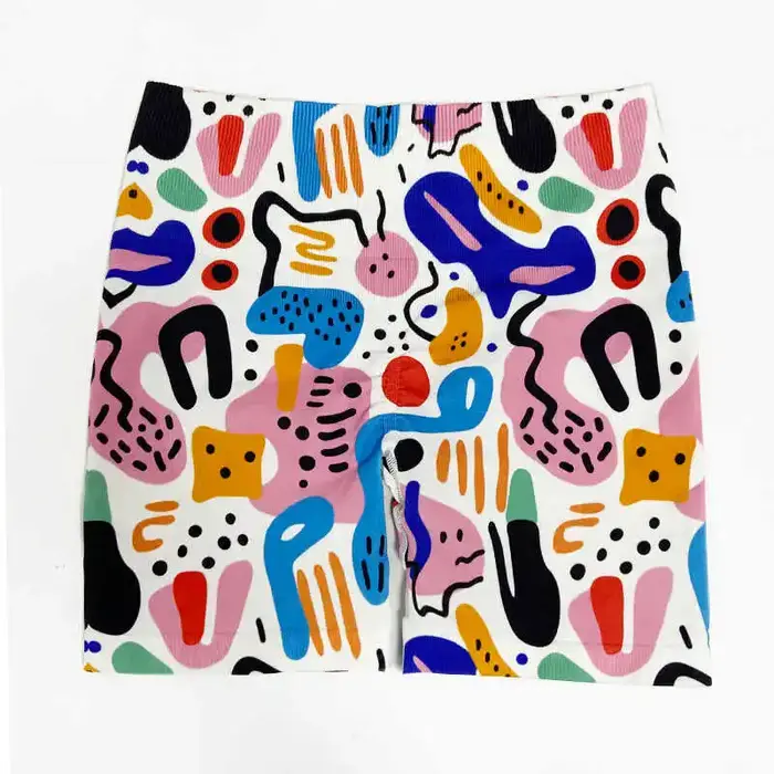 Short de Yoga imprimé Graffiti couleur Dopamine pour femmes, taille haute, levage des hanches, ventr