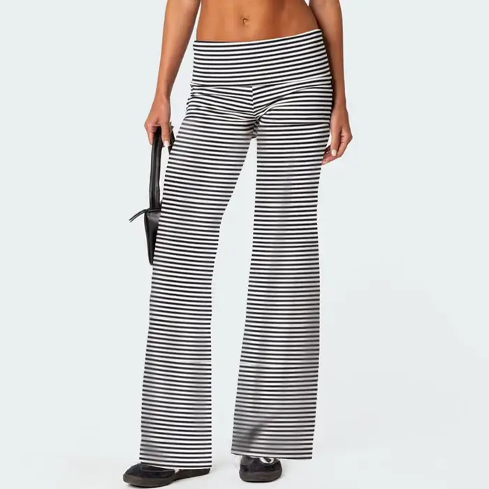 Pantalon de survêtement décontracté à jambes larges pour femmes, pantalon de yoga évasé, vêtements de rentrée scolaire, tenues pour adolescentes