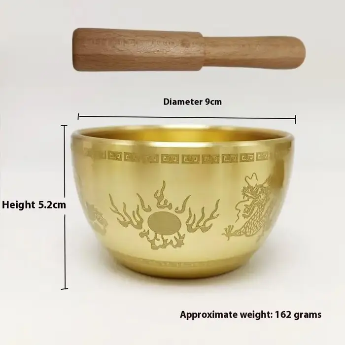 Bol chantant en laiton, sable, Yoga, méditation pour le son, guérison faite à la main, soulagement du Stress, Instrument de pleine conscience du bouddha
