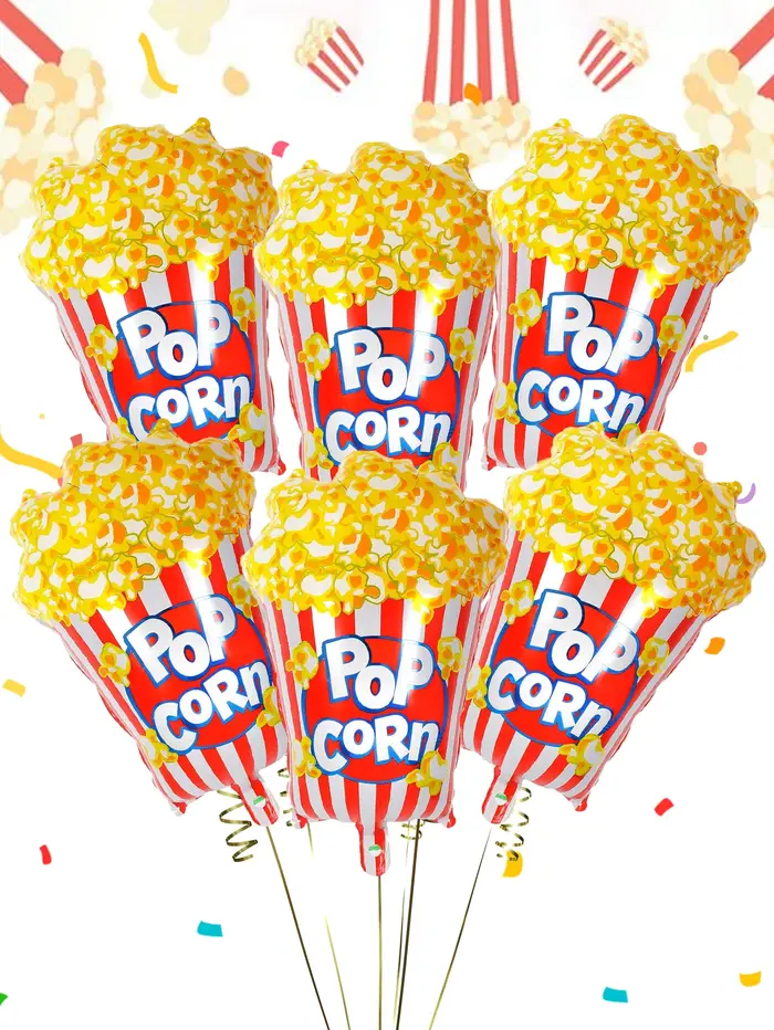 Ballons pop-corn 3/6 pièces