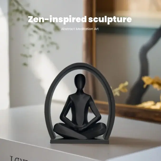 Sculpture de méditation abstraite