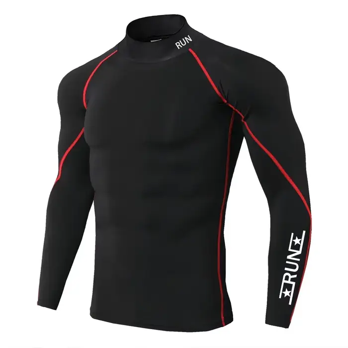 T-shirt de Compression pour hommes, chemises à séchage rapide, sous-vêtements de Fitness, hauts de m