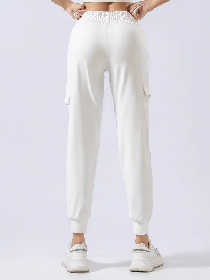 Pantalon de survêtement épais en polaire pour femme, pantalon de sport ample, pantalon décontracté,