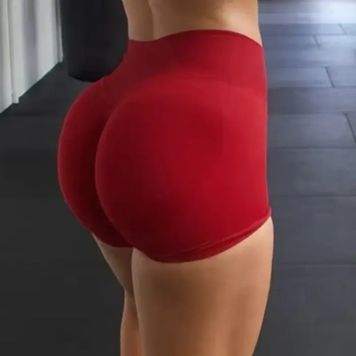 Short de sport pour femmes, short de motard, Fitness, bande côtelée basse, short de Yoga, entraîneme