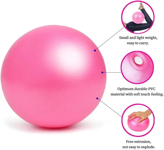 Nouveau Ballon de Yoga et Pilates de 25 cm pour Exercices de Gymnastique