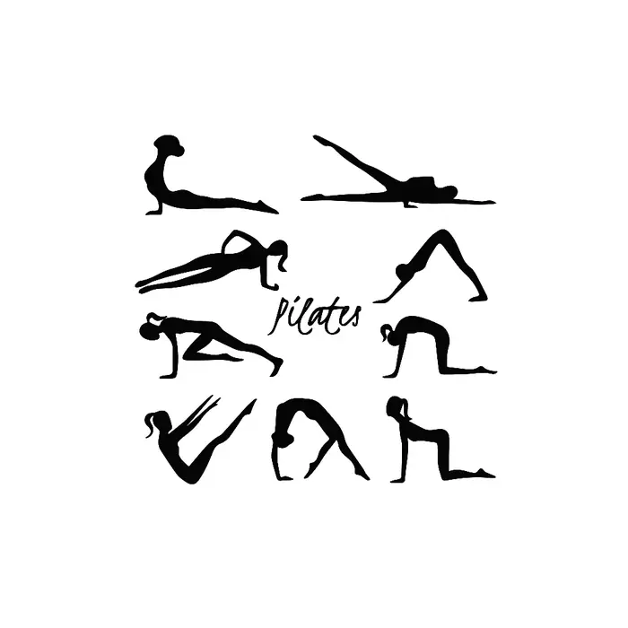 Autocollant Mural de Pilates de beauté