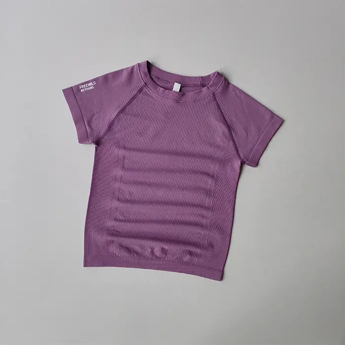 Costumes de Yoga pour femmes, hauts à manches courtes, collants extensibles, séchage rapide, T-shirt