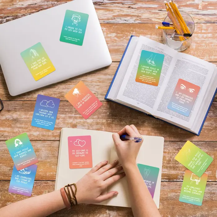 Cartes de méditation 50 cartes d'affirmations positives