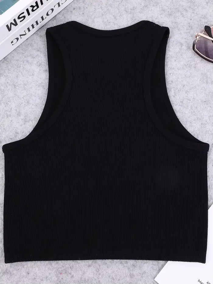 Gilet de yoga tricoté sans couture à haute élasticité, sans manches, décontracté, sexy, côtelé, en n