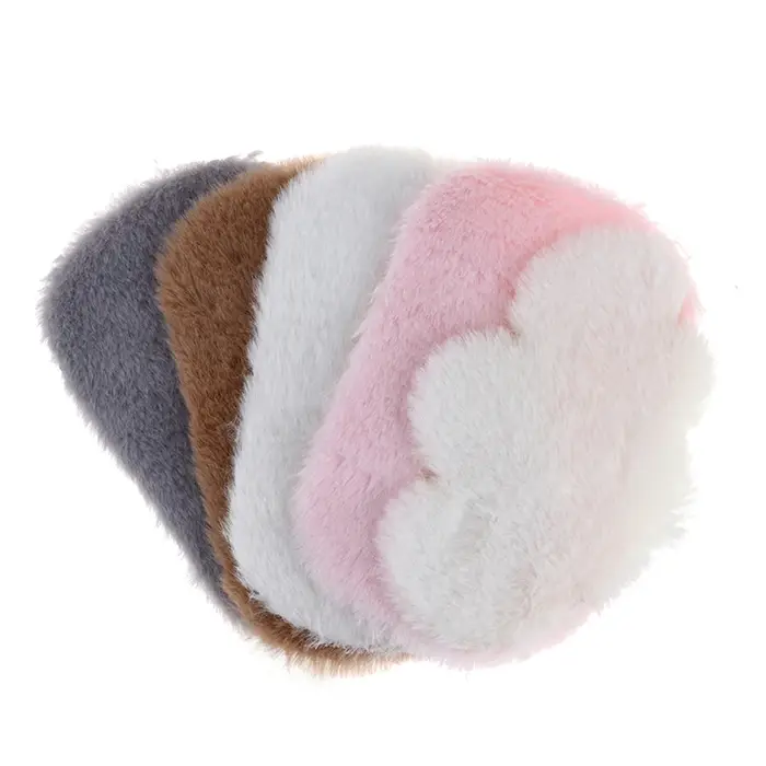 Tapis en peluche en forme de nuage rond en fourrure