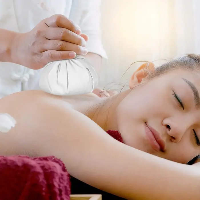 2 boules de massage aux herbes chinoises