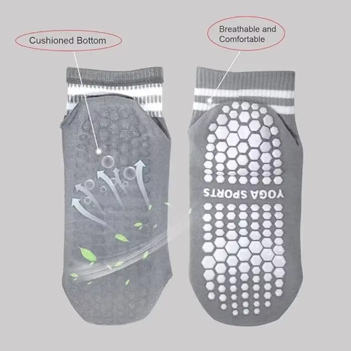 1 paire de chaussettes antidérapantes pour femmes