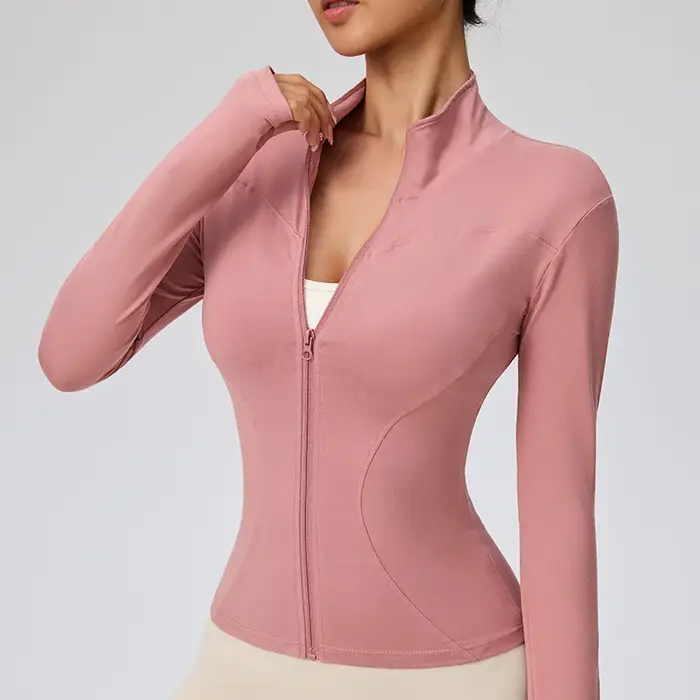 Veste de sport Pilates d'automne 2025 à séchage rapide pour femme – Idéal pour les entraînements de gymnastique et la course en plein air