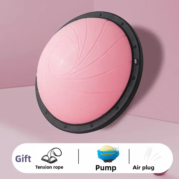 Nouvelle balle d'équilibre demi-sphère pour yoga, texture spirale, pour le remodelage corporel et la