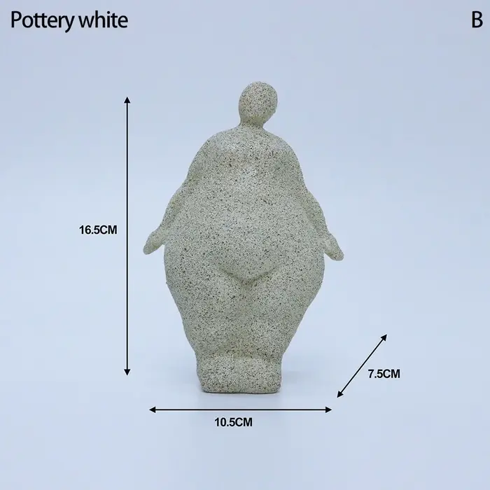Sculpture abstraite de femme en yoga en résine rouge terre cuite, figurine minimaliste pour la maiso